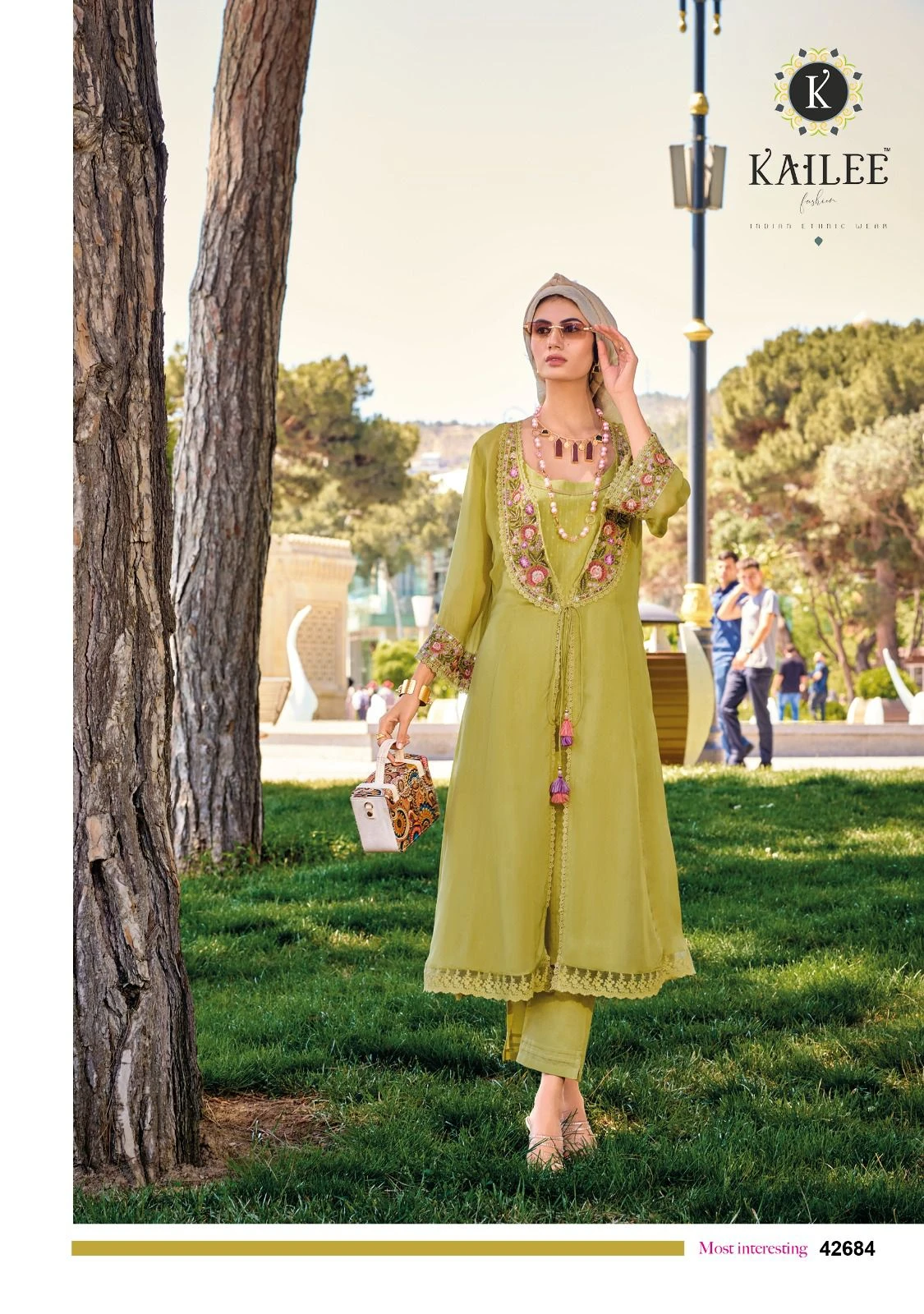 Kailee Fashion Floral Vol 2 Pure Viscouse Organa Silk Wholesale Fancy Readymade Salwar Suit Catalog — Wholesale Readymade Suit, Kailee Fashion wholesale from Surat — view 4